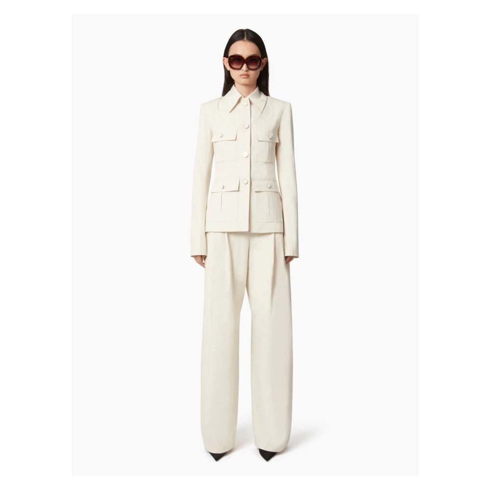Nina Ricci Katoenen Saharienne White Dames