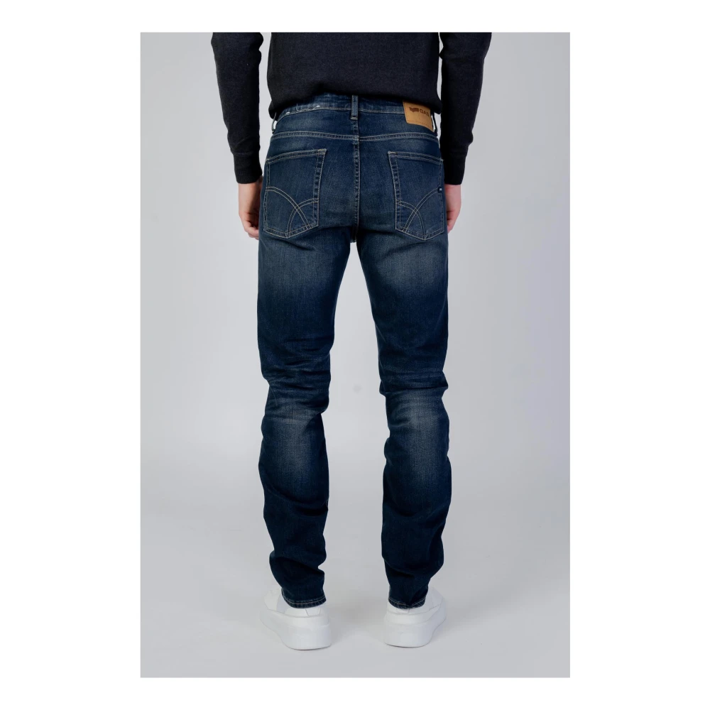 GAS Blauwe Versleten Effect Jeans Blue Heren