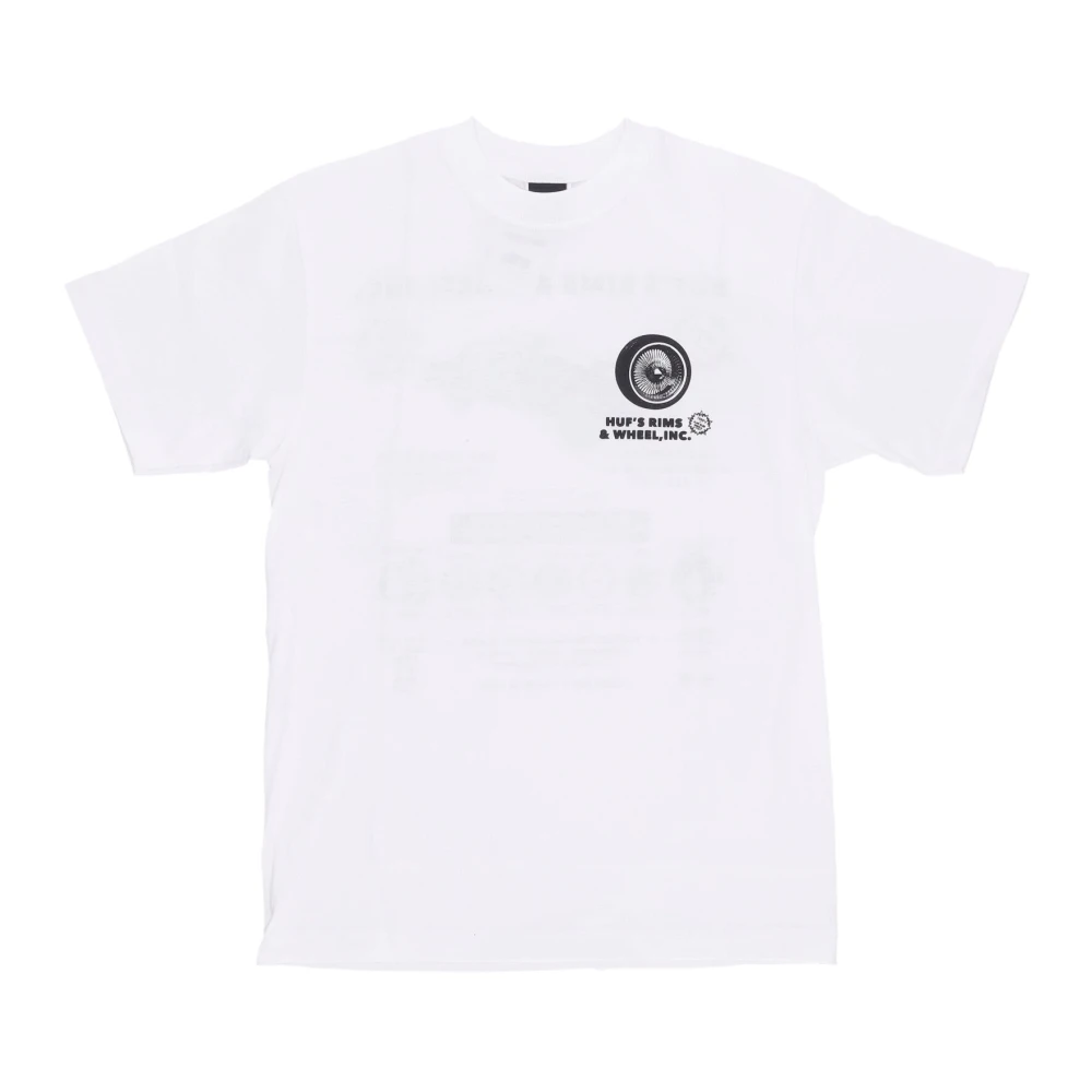 HUF Korte Mouw Choke T-shirt Katoen Print White Heren