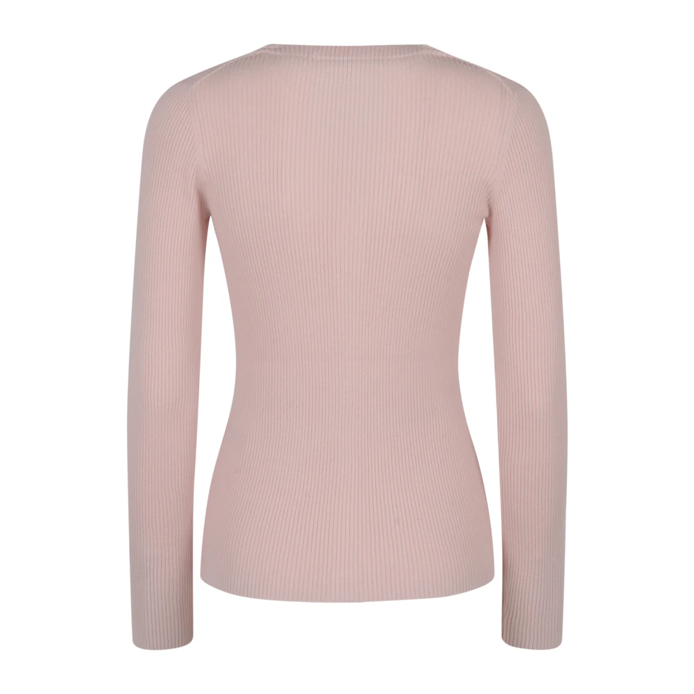 Maison Kitsuné Baby Fox Patch Cardigan Sweaters Pink Dames