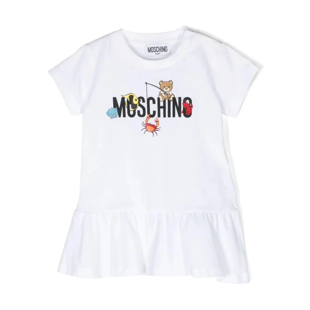 Moschino White Dresses, Female, 12 M, Cotton Dress