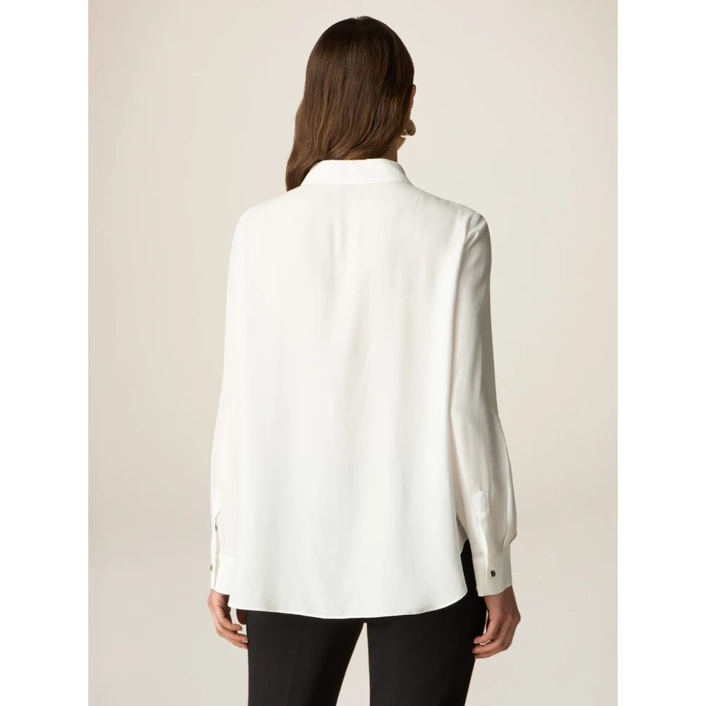 Oltre Viscose Blouse White Dames