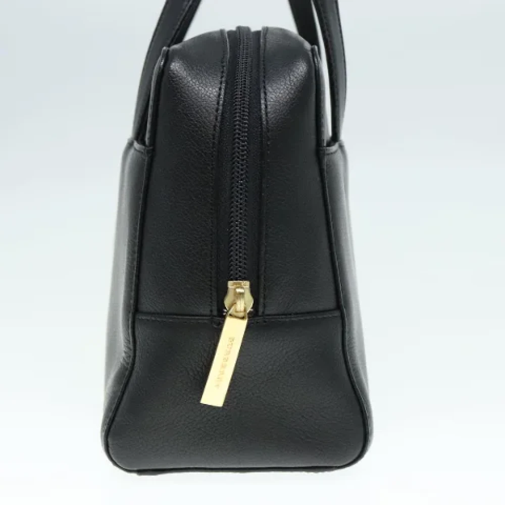 Burberry Vintage Pre-owned Leather handbags Black Dames