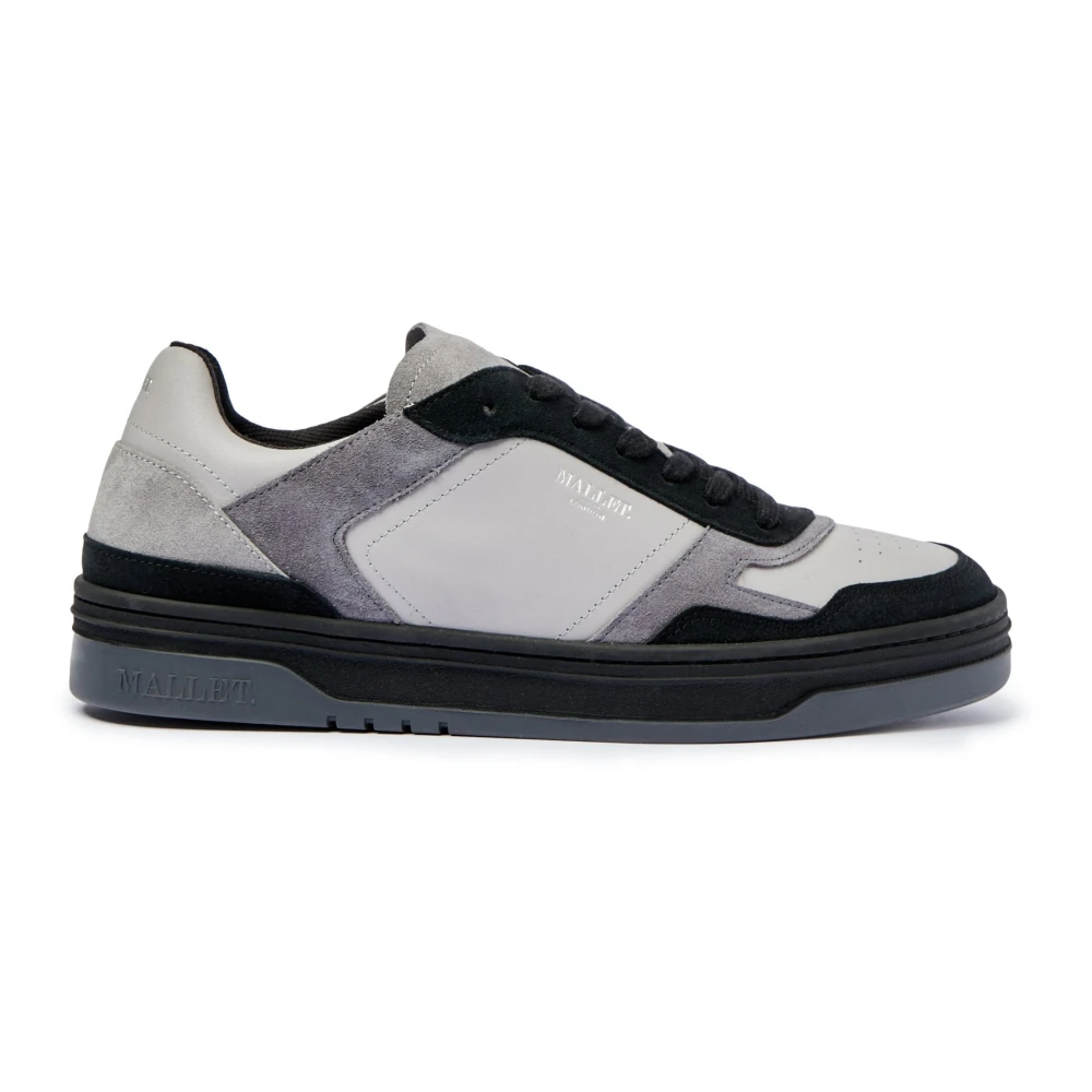 Mallet London Leren Sneakers Heren Schoenen Zwart