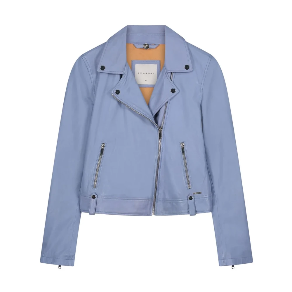 Rino&Pelle Leren Jas Blue Dames