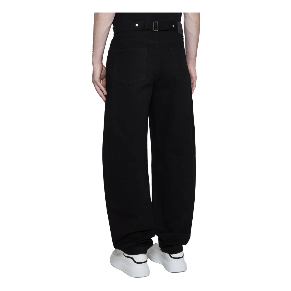 alexander mcqueen Zwarte Jeans Stijlvolle Mode Black Heren