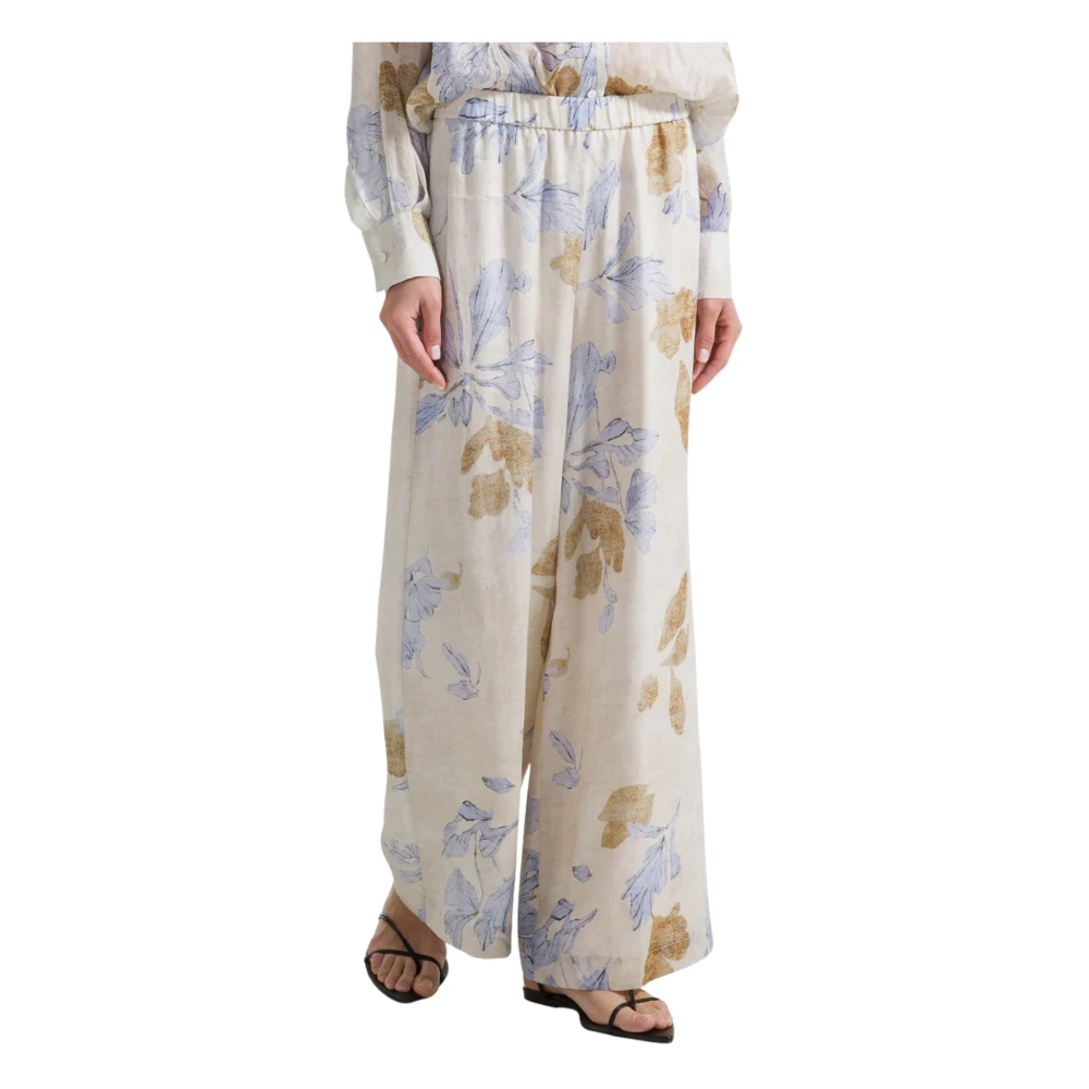 Seventy Multicolor Pt1432 Palazzo Trousers - Female - Wide Trousers - Xs - Trousers