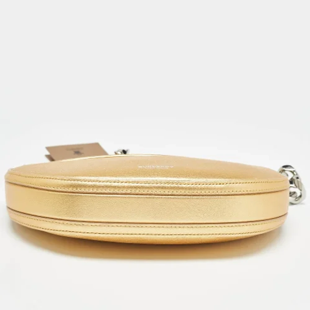 Burberry Vintage Pre-owned Leather shoulder-bags Yellow Dames