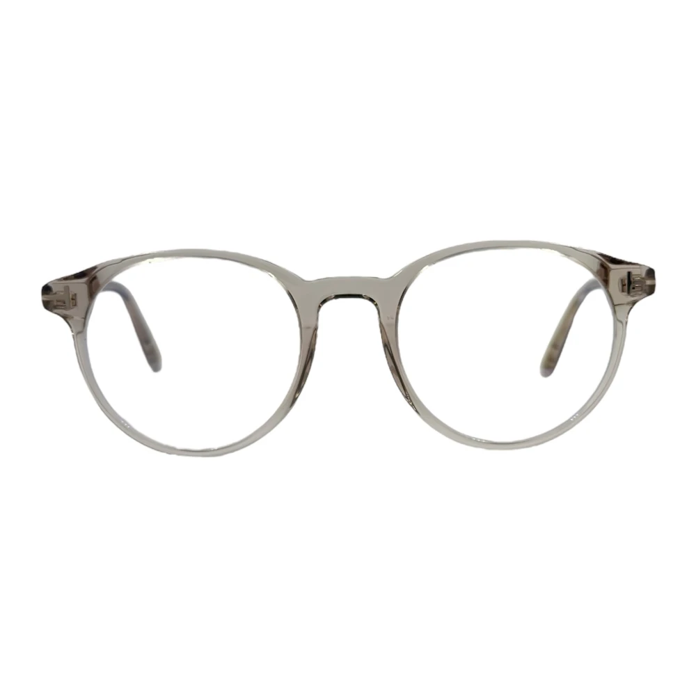 Tom Ford Vintage Ronde Zonnebril Beige Transparant Beige Unisex