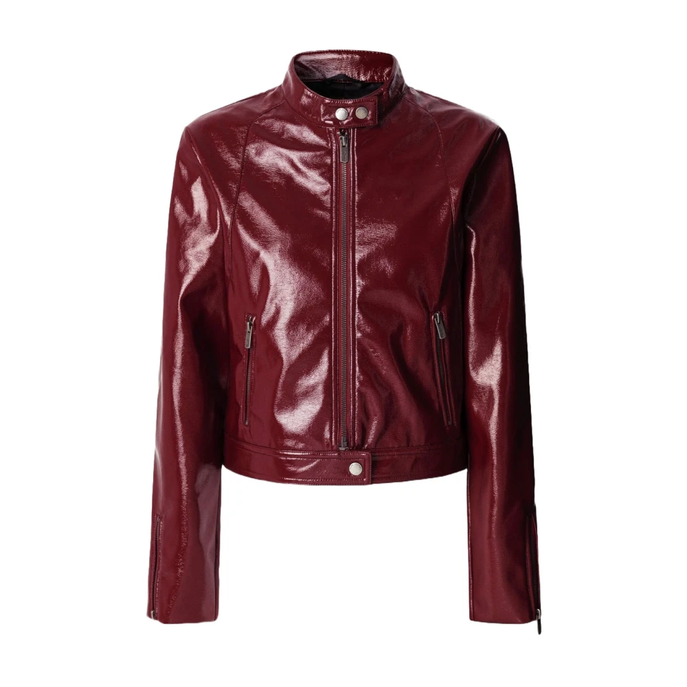 Pepe Jeans Women's Red Ruby Jacket - Leather Jackets - S - Jackets