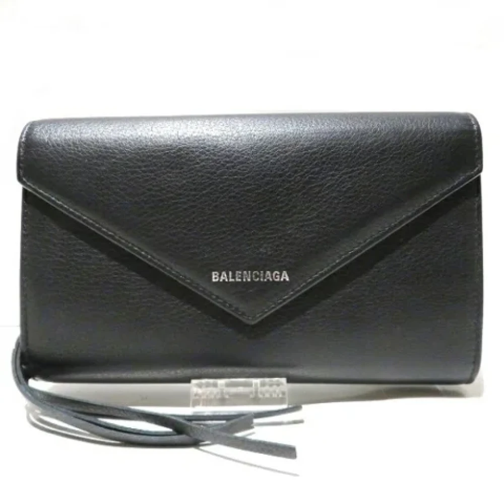 Balenciaga Vintage Pre-owned Leather wallets Black Dames