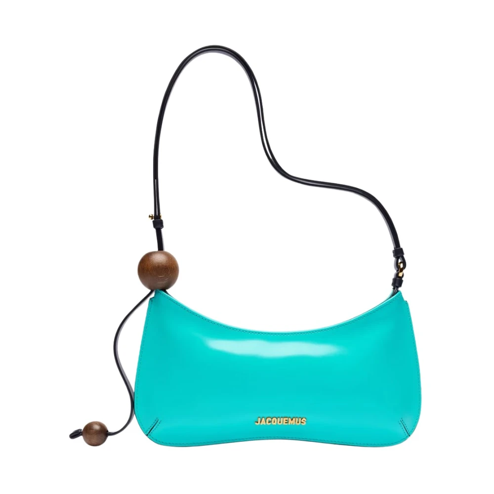 Jacquemus Turquoise Schoudertas Verhoog Stijl Blue Dames