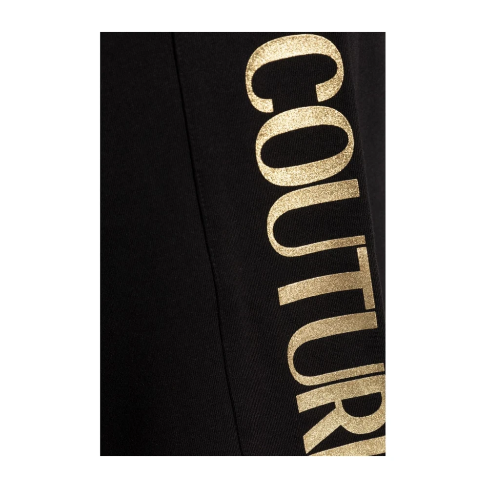 Versace Jeans Couture Zwarte Shorts voor Mannen Aw24 Black Heren