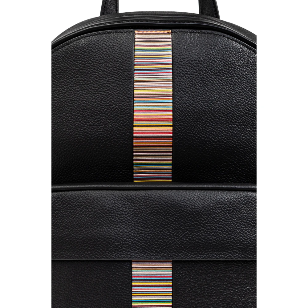 Paul Smith Leren rugzak Black Heren