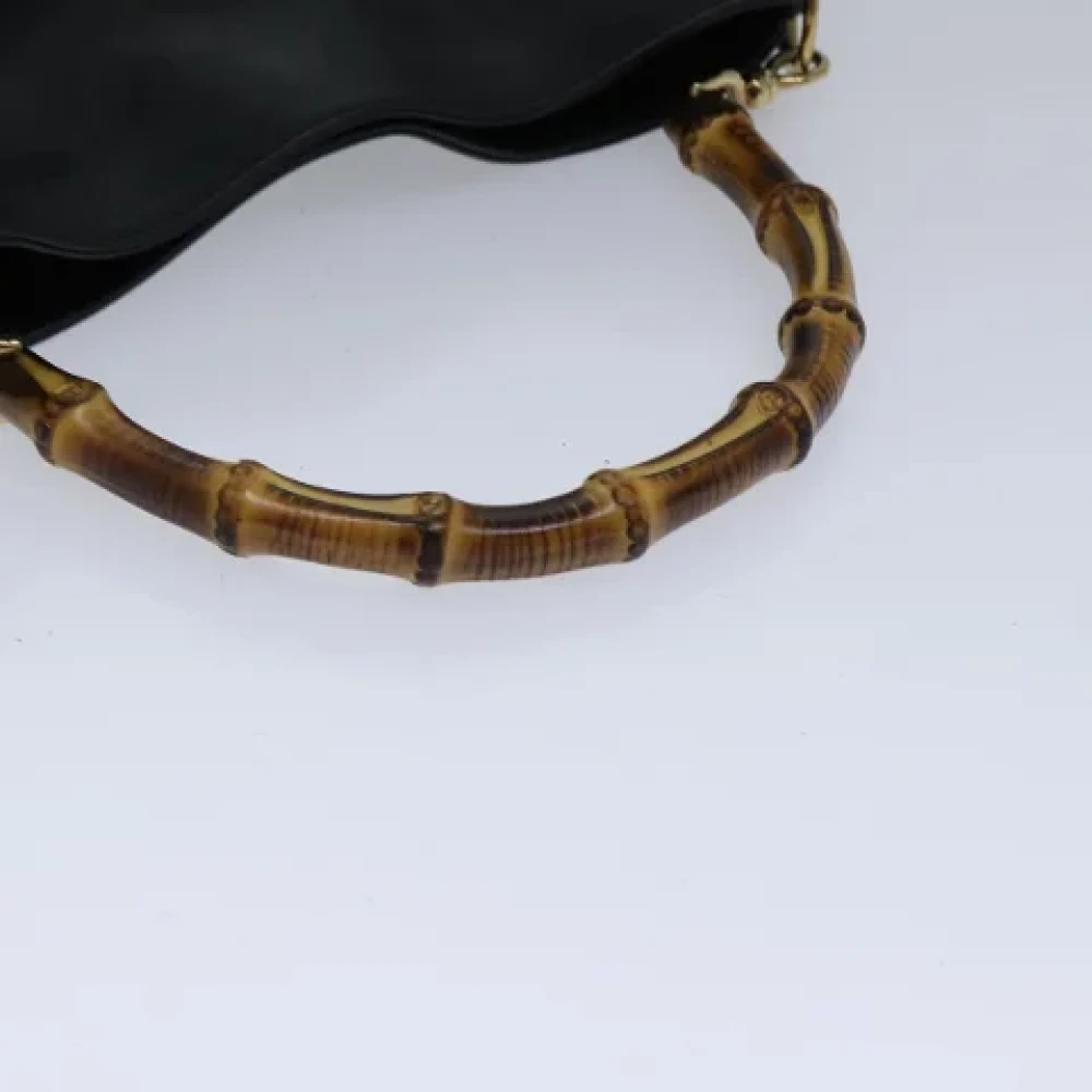 Gucci Vintage Pre-owned Leather handbags Black Dames