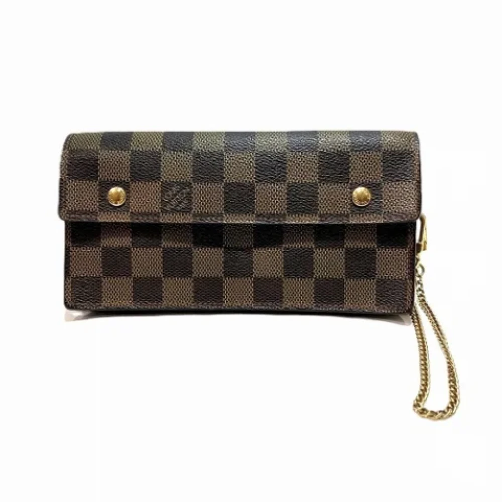 Louis Vuitton Vintage Pre-owned Canvas wallets Brown Dames