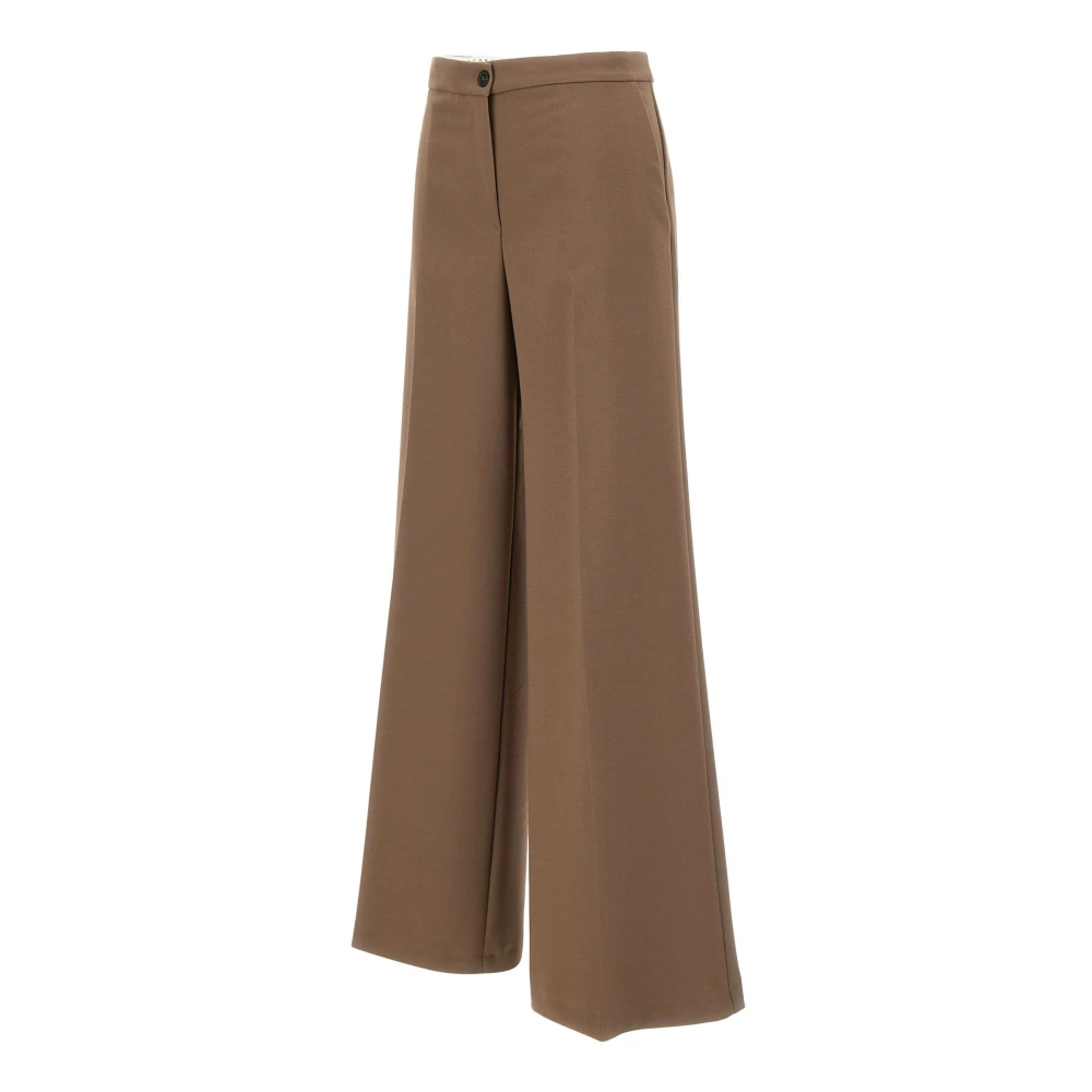 Kaos Bruine Wijde Pijp Broek Damesmode Brown Dames