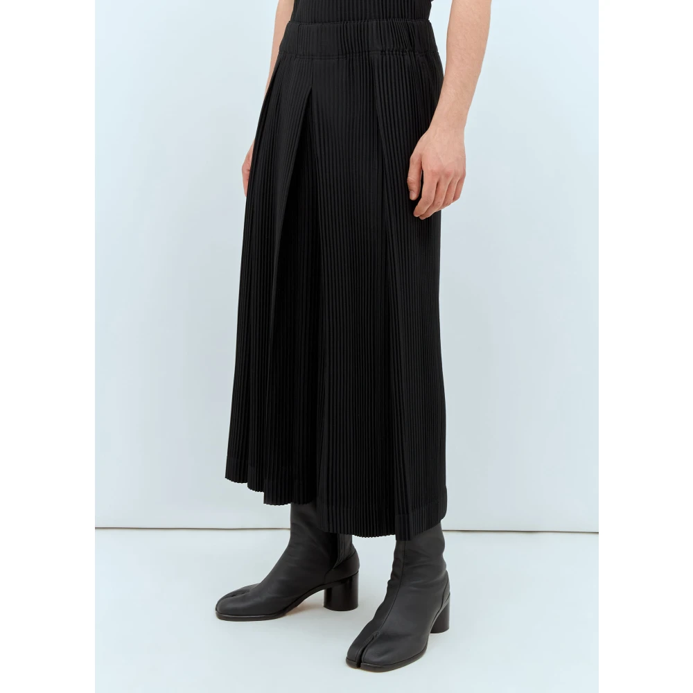 Issey Miyake Geplooide Broek Black Dames