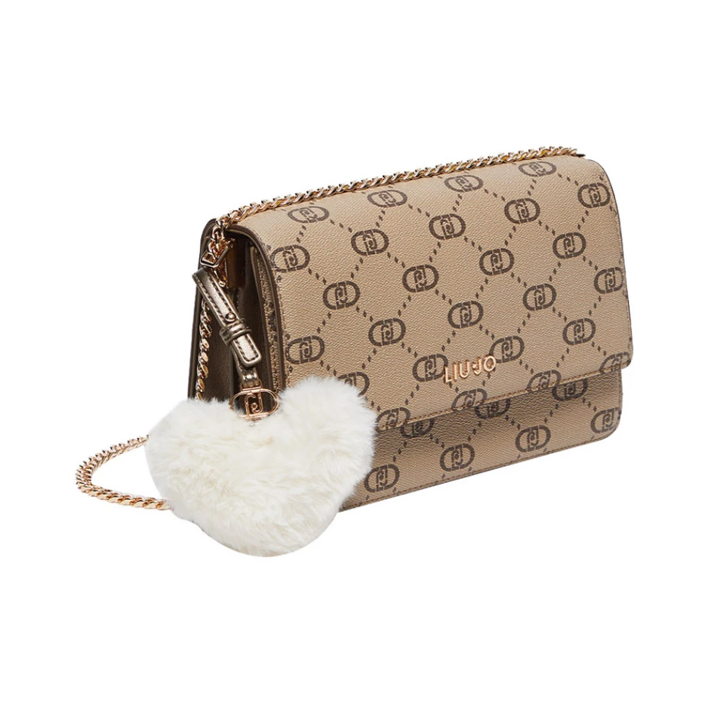 Liu Jo Dove Grey Schoudertas Chic Casual Beige Dames