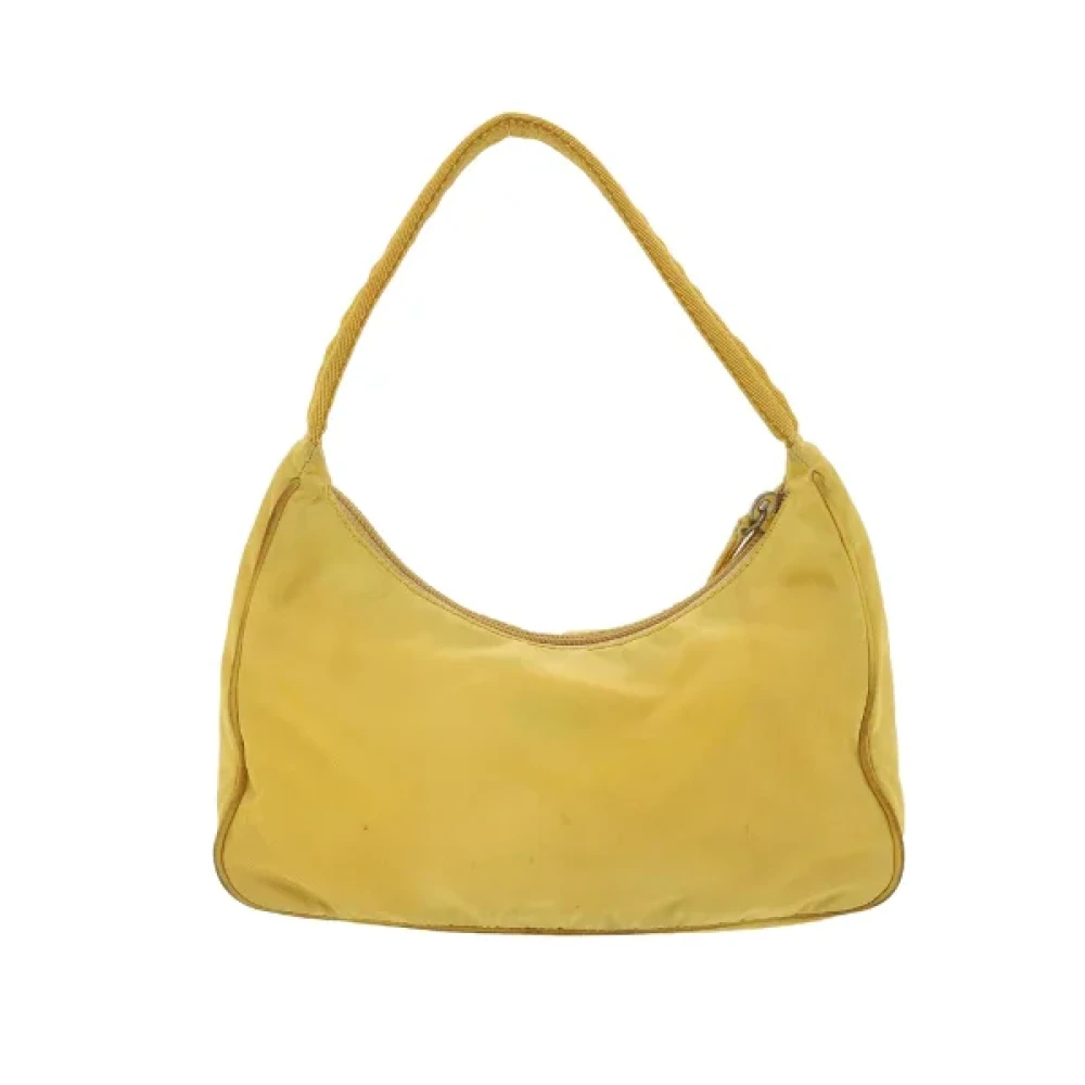 Prada Vintage Pre-owned Nylon prada-bags Yellow Dames