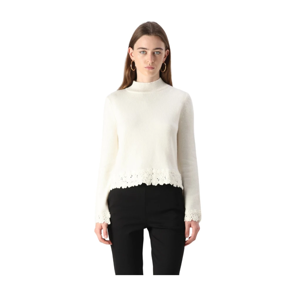 Twinset Stijlvolle Gebreide Top White Dames