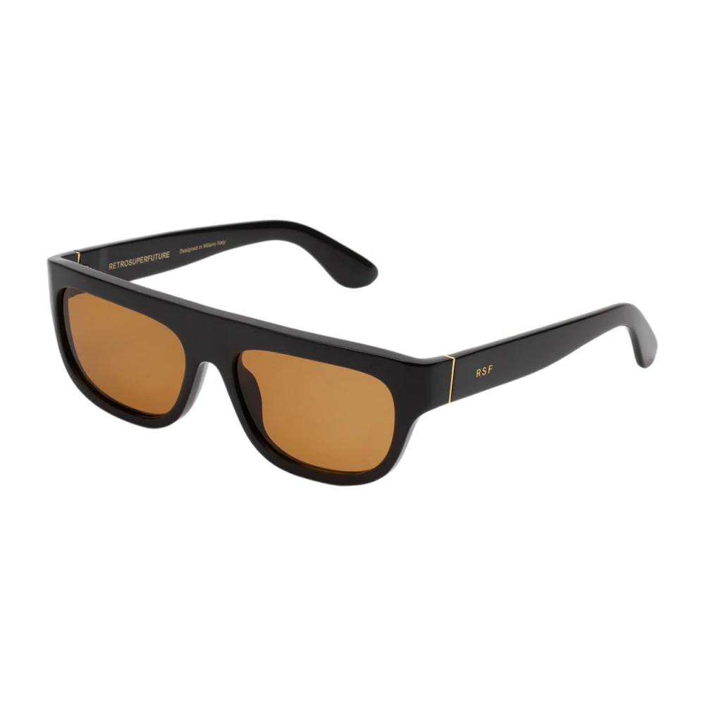 Retrosuperfuture Unisex Black Sunglasses, 57 Mm, Zxo Serioso Refined
