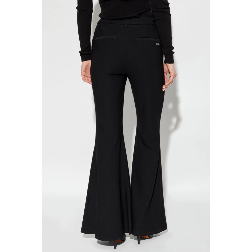 Michael Kors Broek met uitlopende pijpen Black Dames