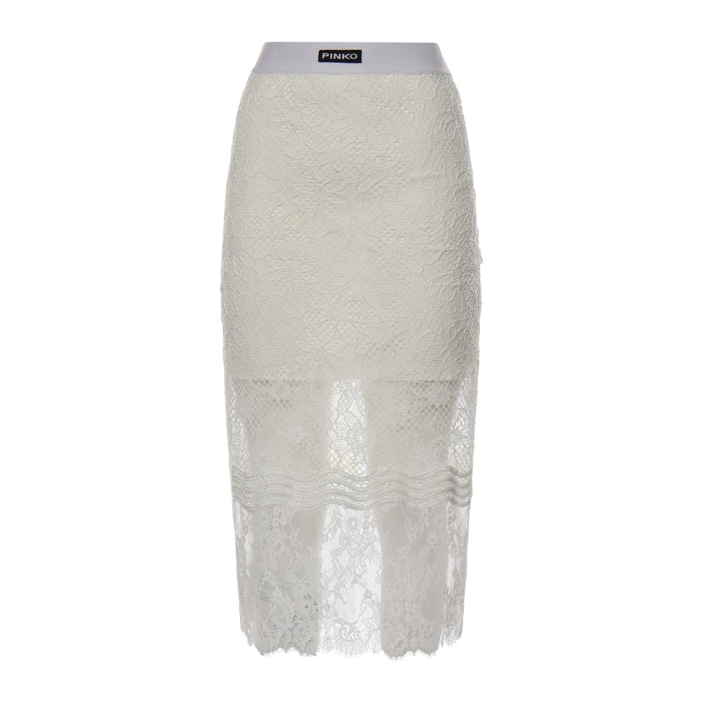 Pinko Women's White Midi Dresses, M, Midi Dresses