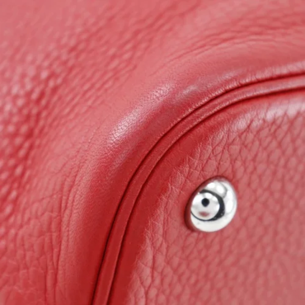 Hermès Vintage Pre-owned Leather handbags Red Dames