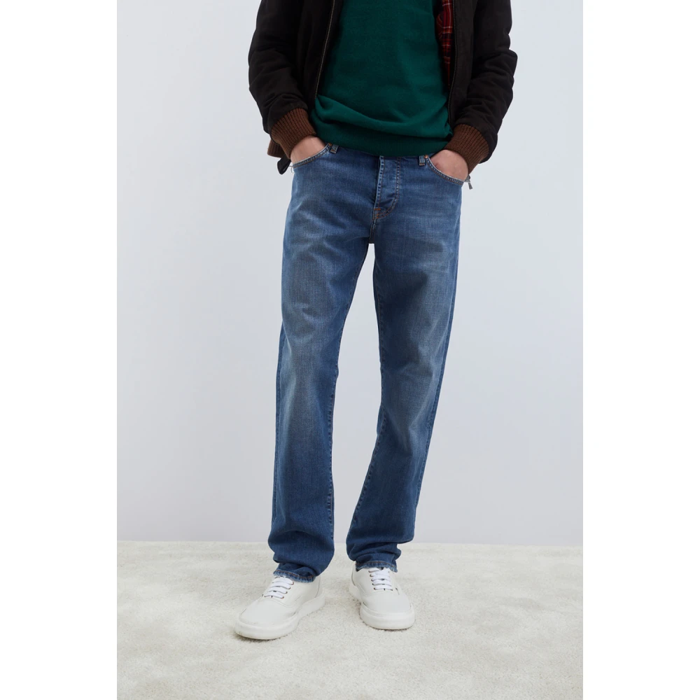 Roy Roger's Donkere Wassing Slim Fit Denim Jeans Blue Heren