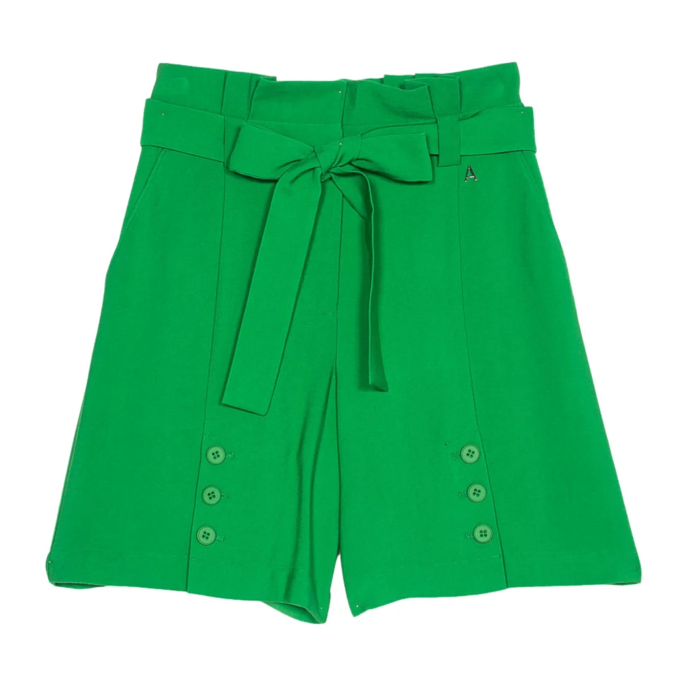 Twinset Short Shorts Green Dames