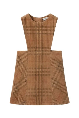 Check Corduroy Dress