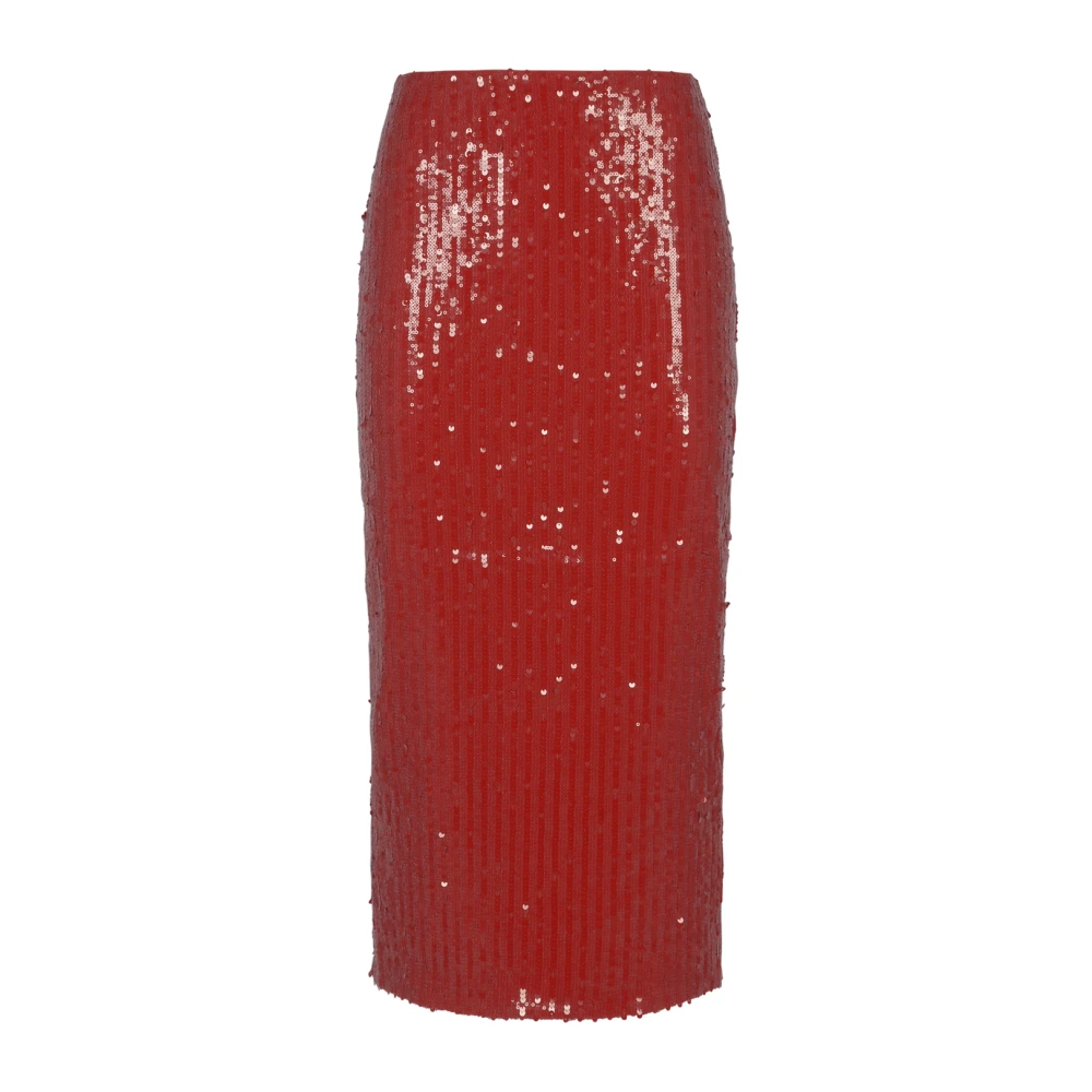 Rotate Birger Christensen Sequins Kokerrok Red Dames