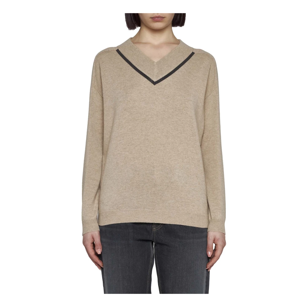 BRUNELLO CUCINELLI Luxe Truien Collectie Brown Dames