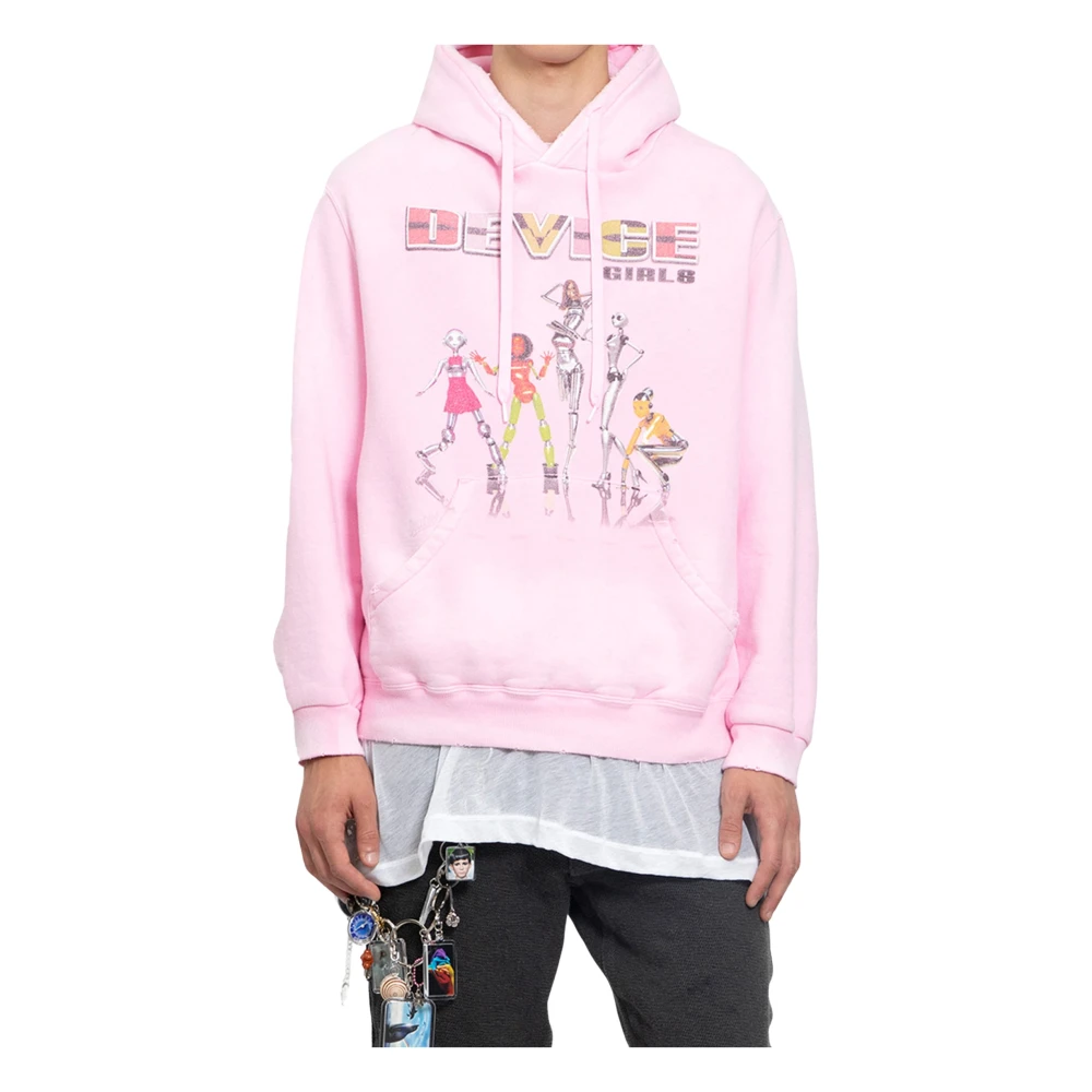 Doublet Roze Device Girls Hoodie Pink Heren