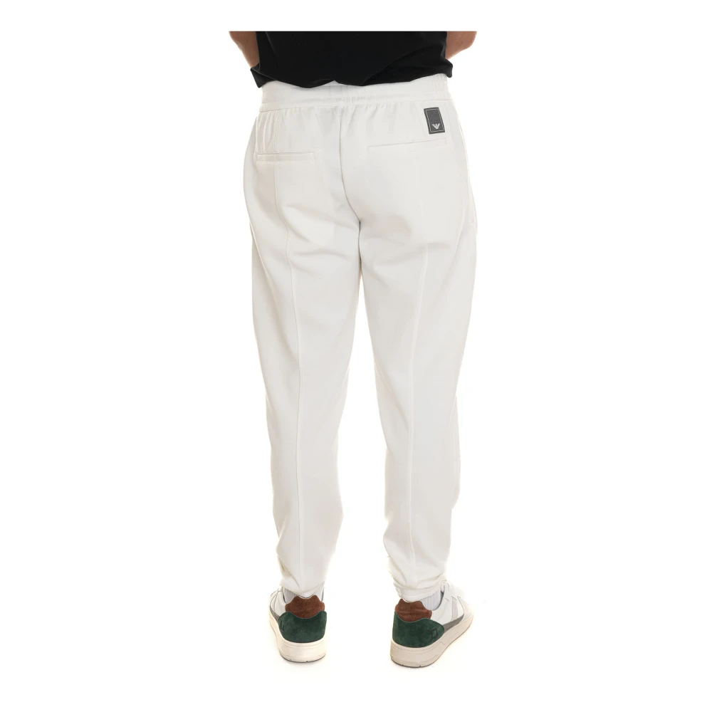 Emporio Armani Slim Fit Broek voor Mannen White Heren
