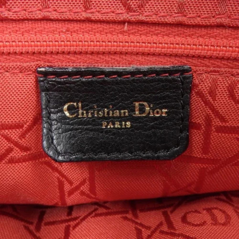 Dior Vintage Pre-owned Leather dior-bags Black Dames
