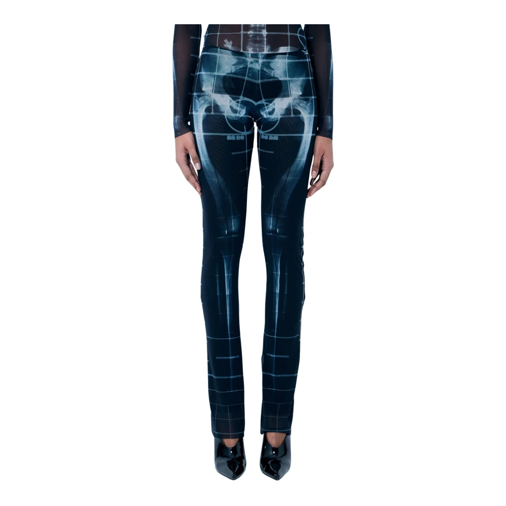Jean Paul Gaultier Squeletor Mesh Broek Black Dames
