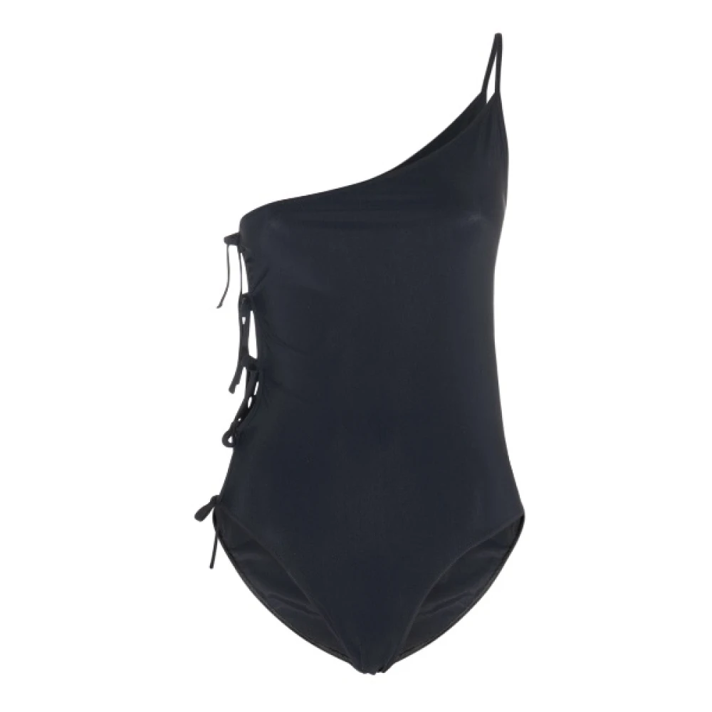 Rick Owens Off-Shoulder One-Piece Black Dames