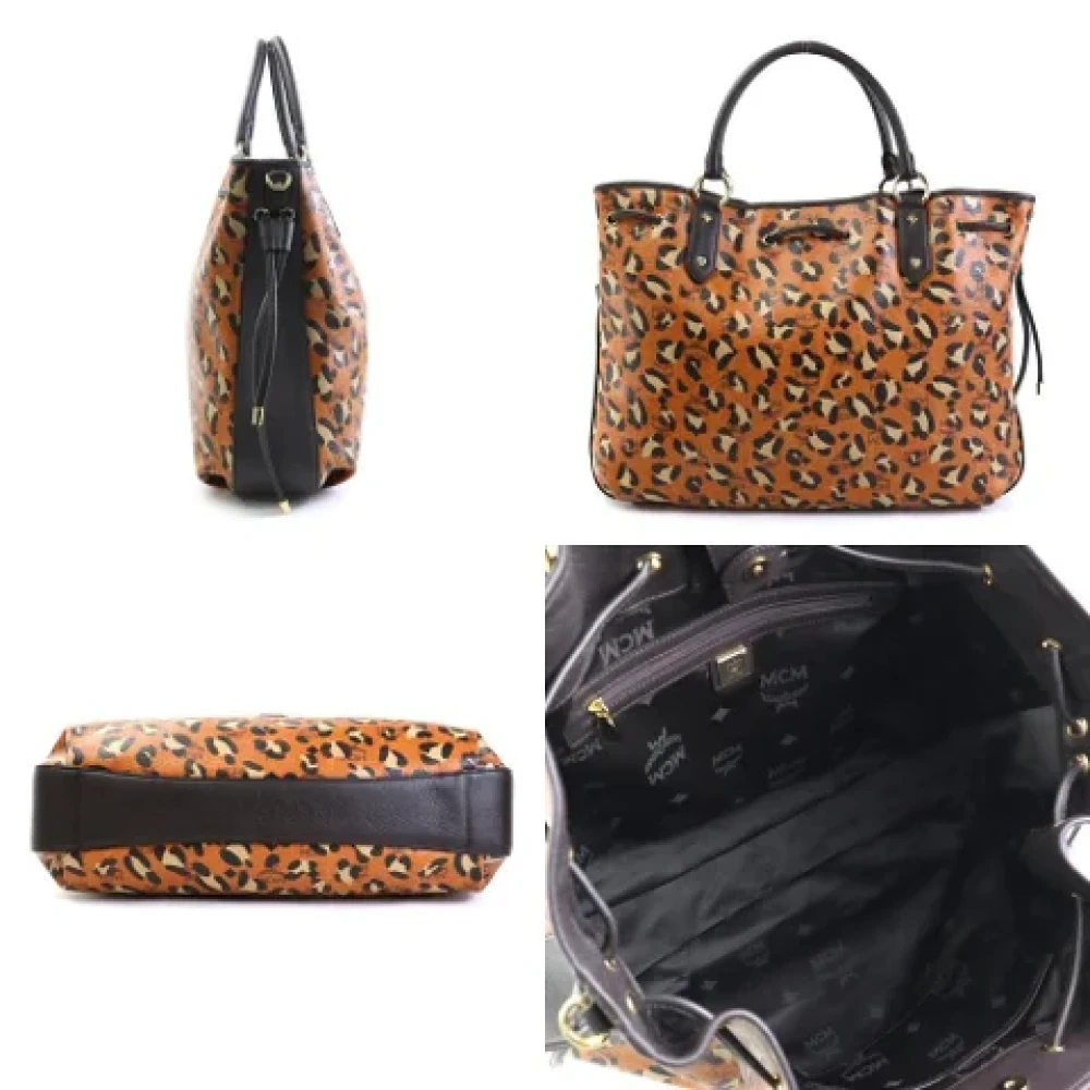 MCM Pre-owned Leather handbags Brown Dames