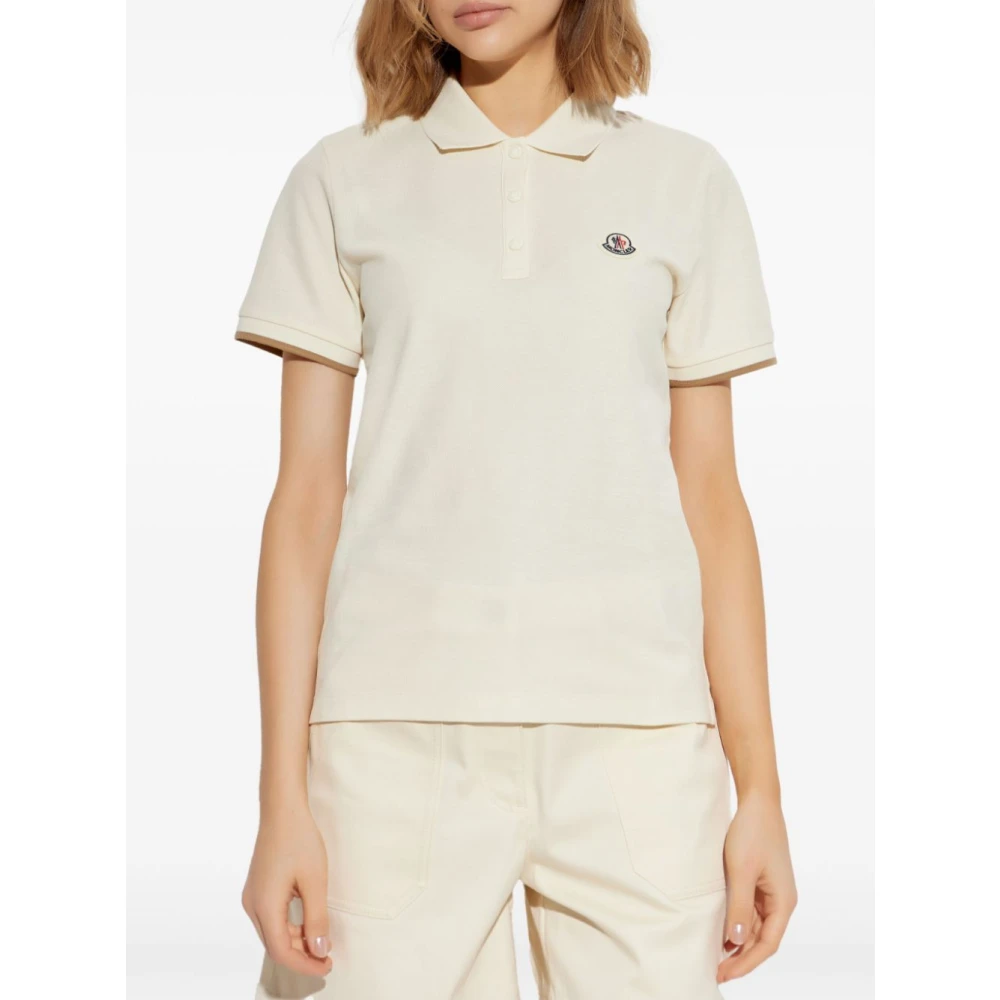 Moncler Natuurlijke T-shirt en Polo Beige Dames