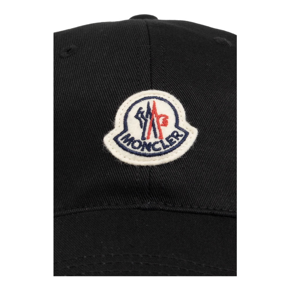 Moncler Baseballpet met logo Black Heren
