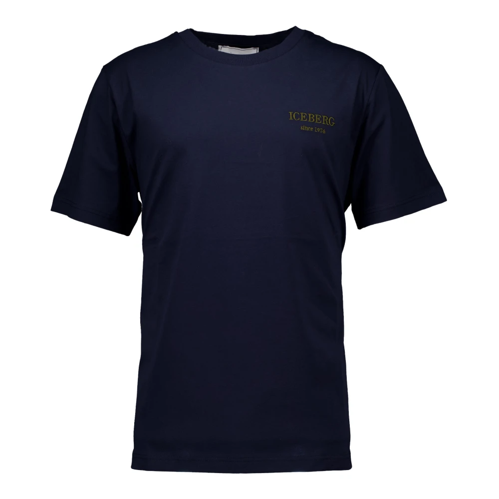 Iceberg Donkerblauwe T-shirts Blue Heren