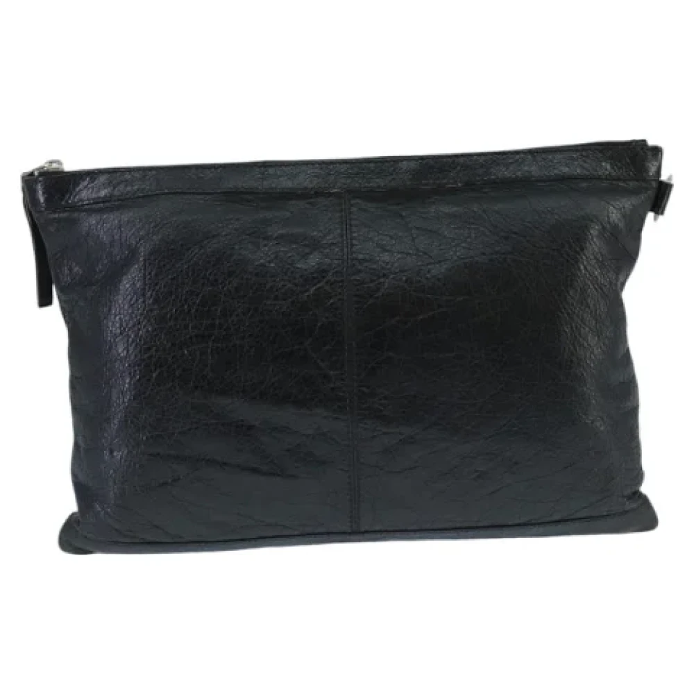 Balenciaga Vintage Pre-owned Leather clutches Black Dames