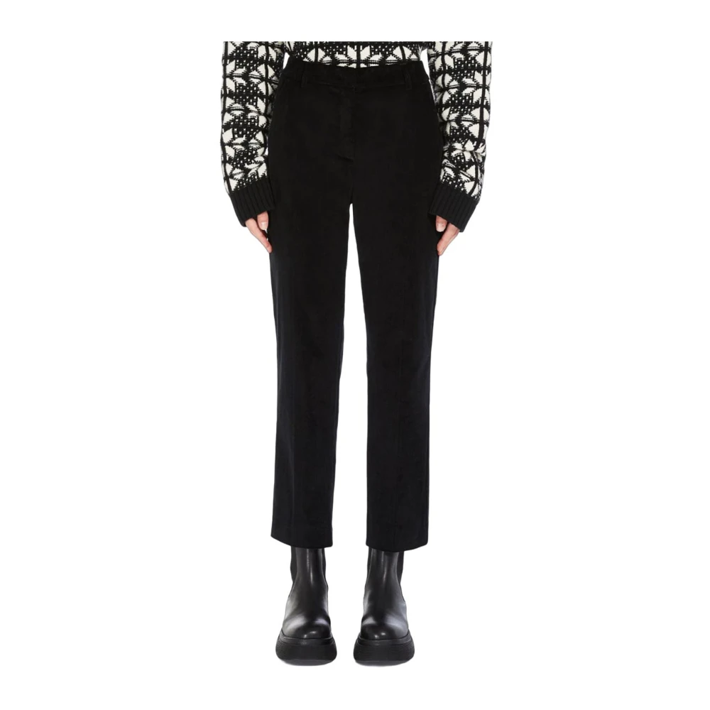 Max Mara Weekend Zwarte Weekendbroek Black Dames