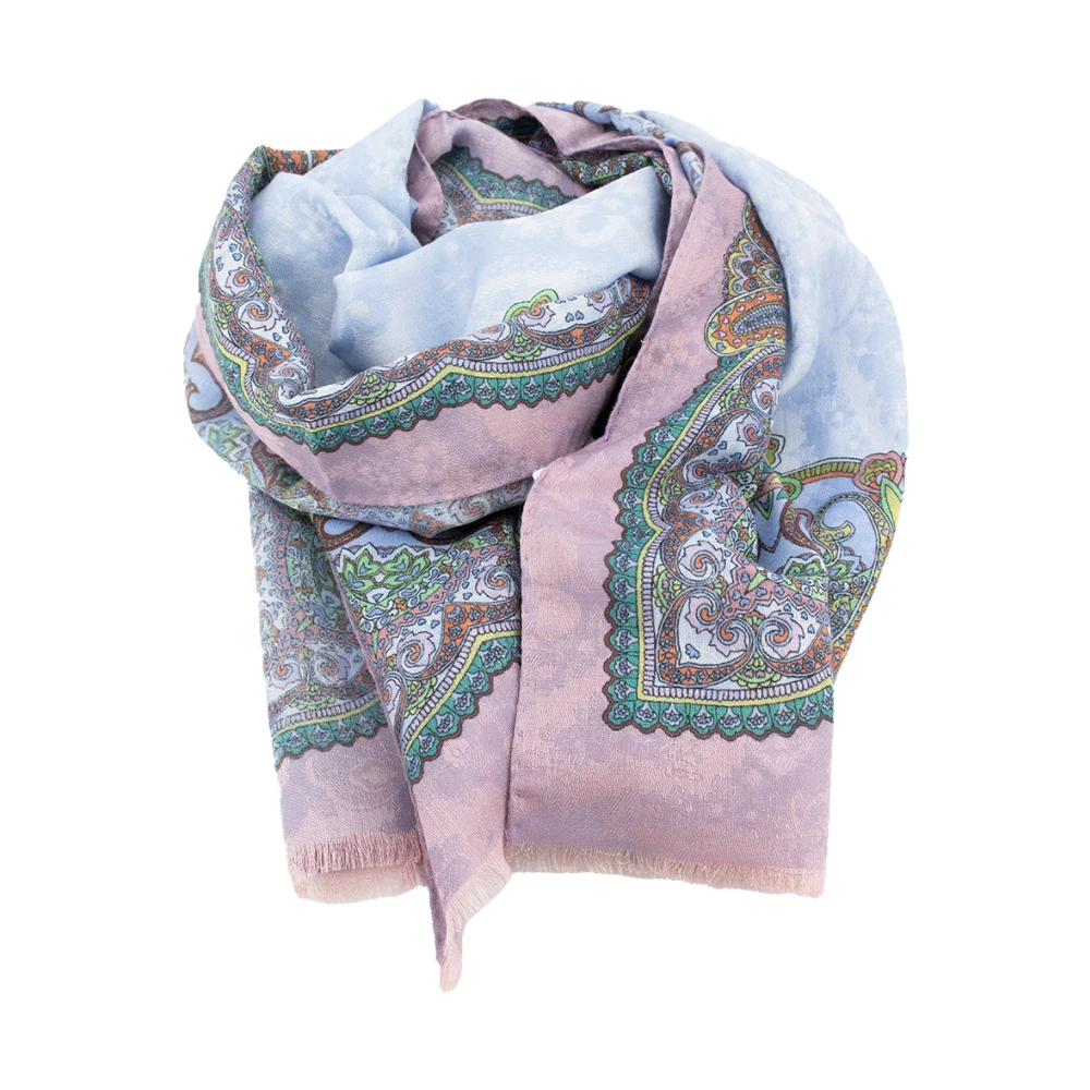 ETRO Sjaal met paisley-motief zacht materiaal Pink Dames