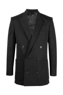 Ull Blazer med Peak Lapel