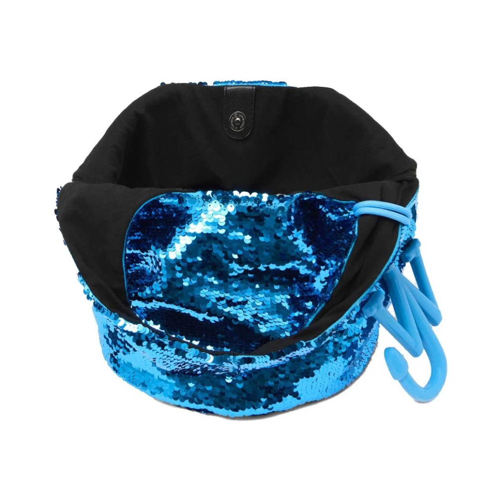 JW Anderson Blauwe Paillet Versierde Top Handtas Blue Dames