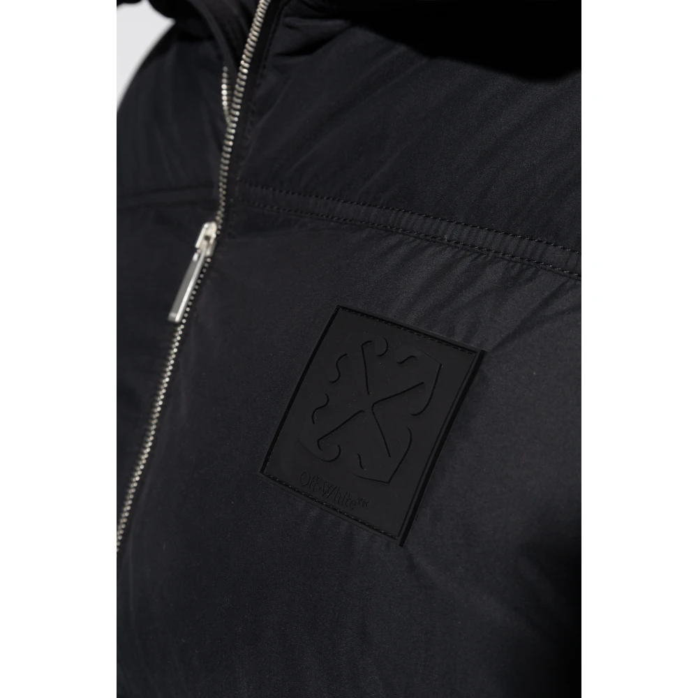 Off White Jas met logo Black Heren