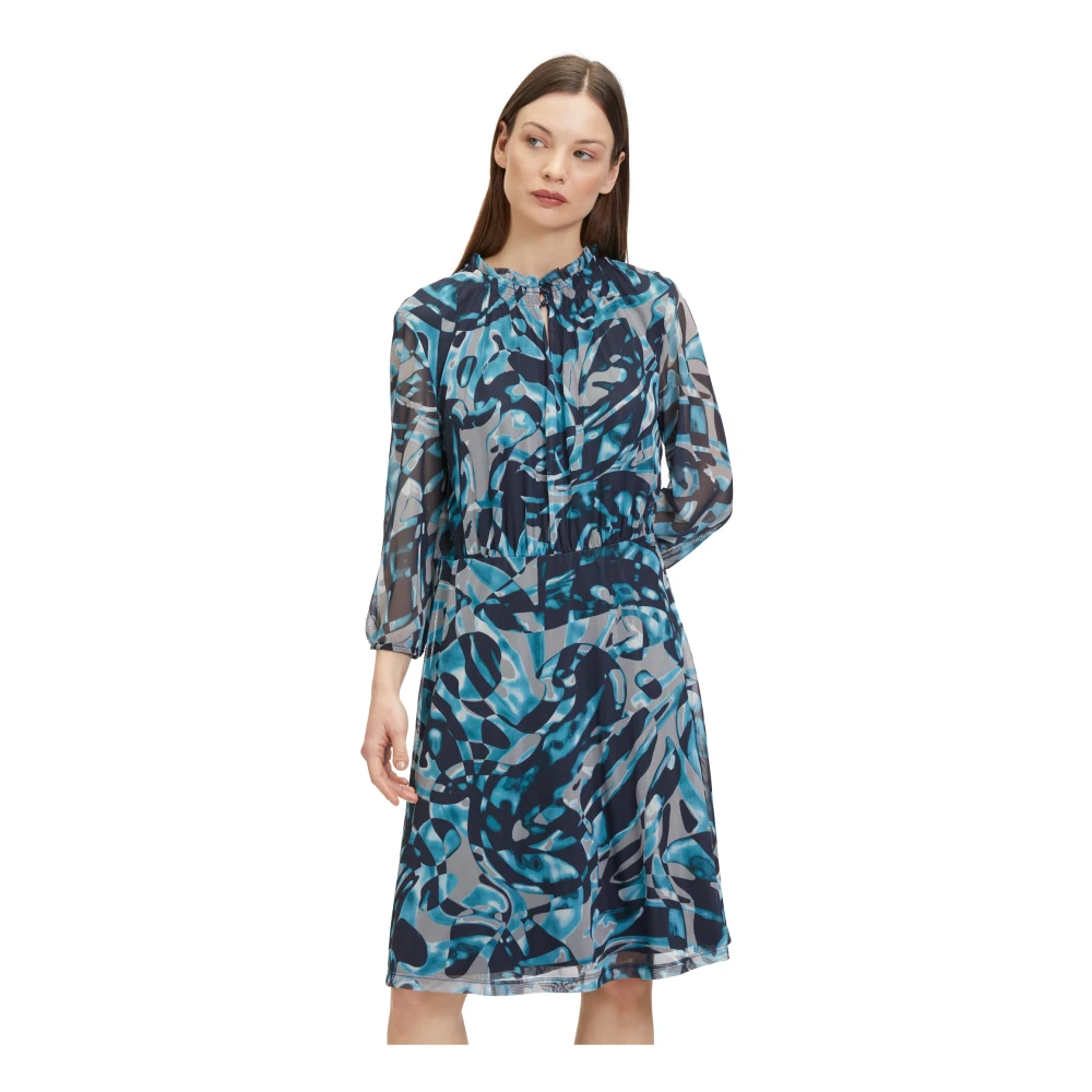Betty & Co Casual jurk met 3 4 mouwen Multicolor Dames